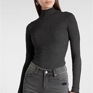 NWOT Express charcoal turtle neck sweater. Size XS. Tags attached.